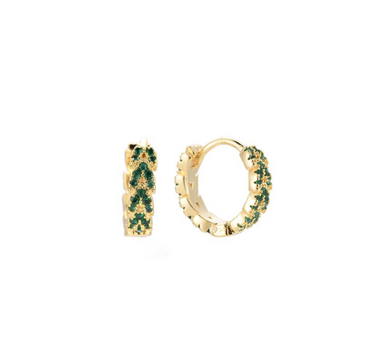 Imani Plated earring Green